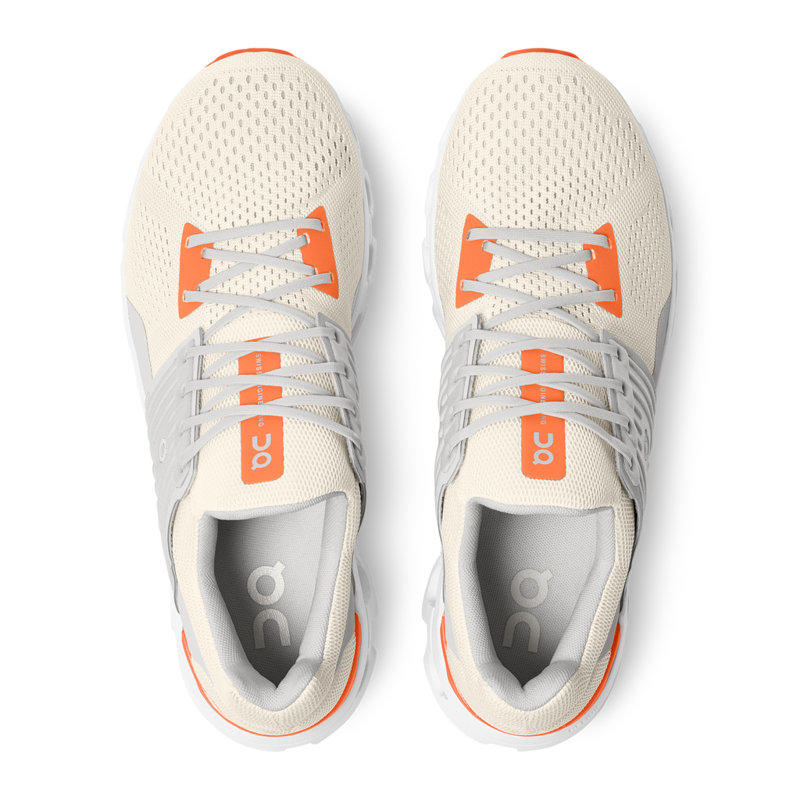 On Cloudswift Road Running Shoes - White Flame-2